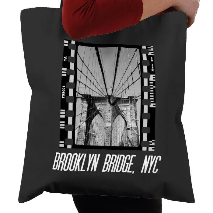 Brooklyn Bridge New York City, NYC, Photography Film, Tote Bag