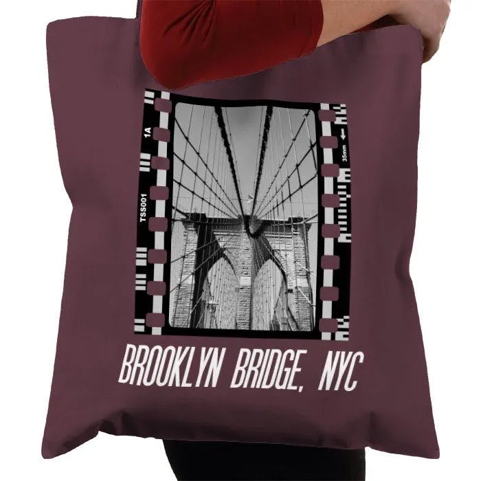 Brooklyn Bridge New York City, NYC, Photography Film, Tote Bag