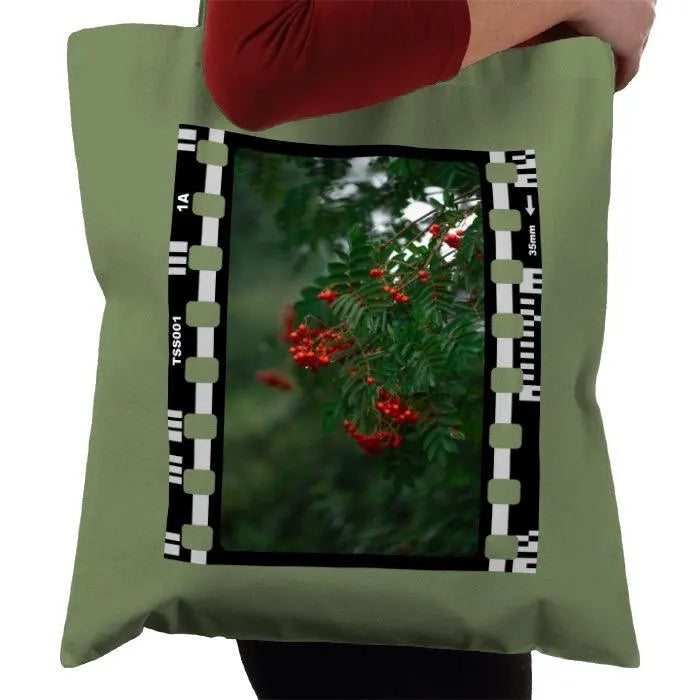 Red Tree, Nature, Berry Tree, Photography Film, Tote Bag