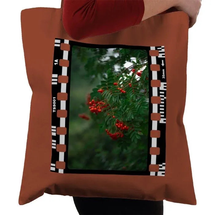 Red Tree, Nature, Berry Tree, Photography Film, Tote Bag