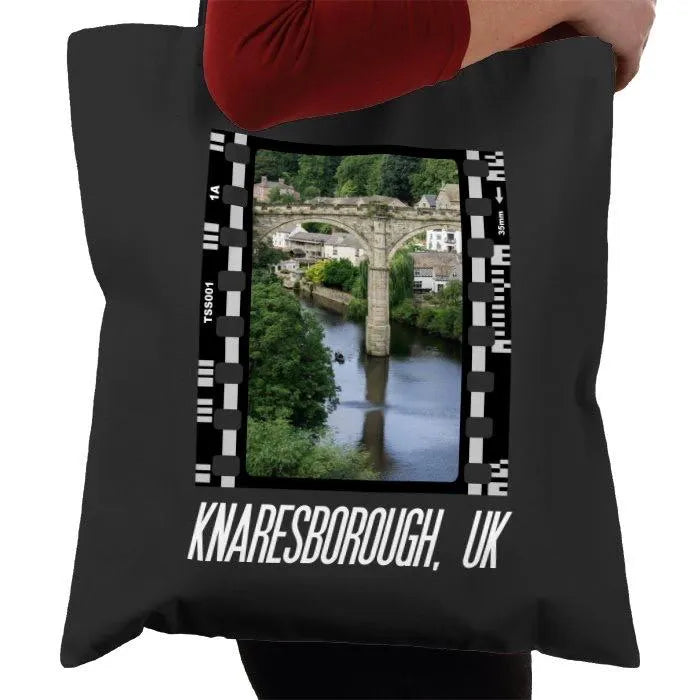 Knaresborough, Yorkshire Viaduct, England UK, Photography Film, Tote Bag