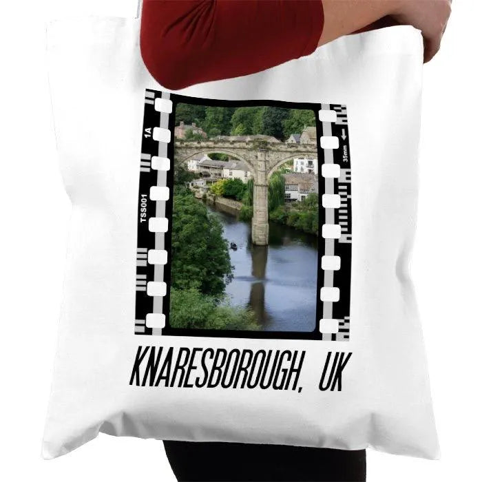 Knaresborough, Yorkshire Viaduct, England UK, Photography Film, Tote Bag