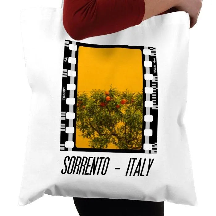 Sorrento Italian Lemon and Orange Tree, Photography Film, Tote Bag