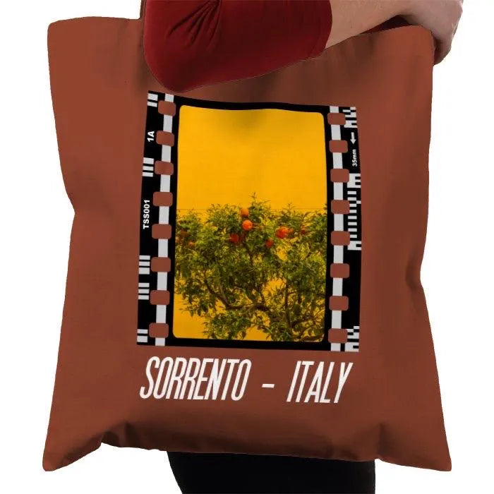 Sorrento Italian Lemon and Orange Tree, Photography Film, Tote Bag