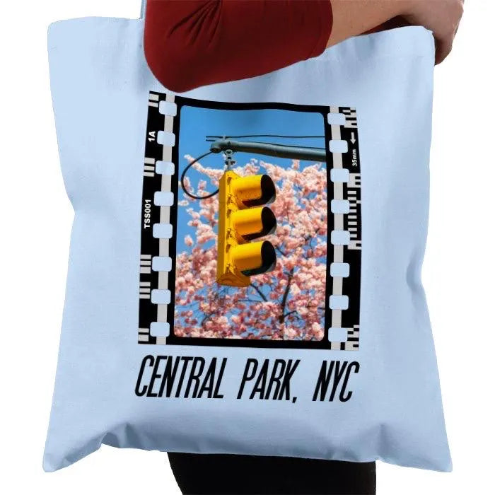 Central Park in Spring NYC, New York City, Photography Film, Tote Bag