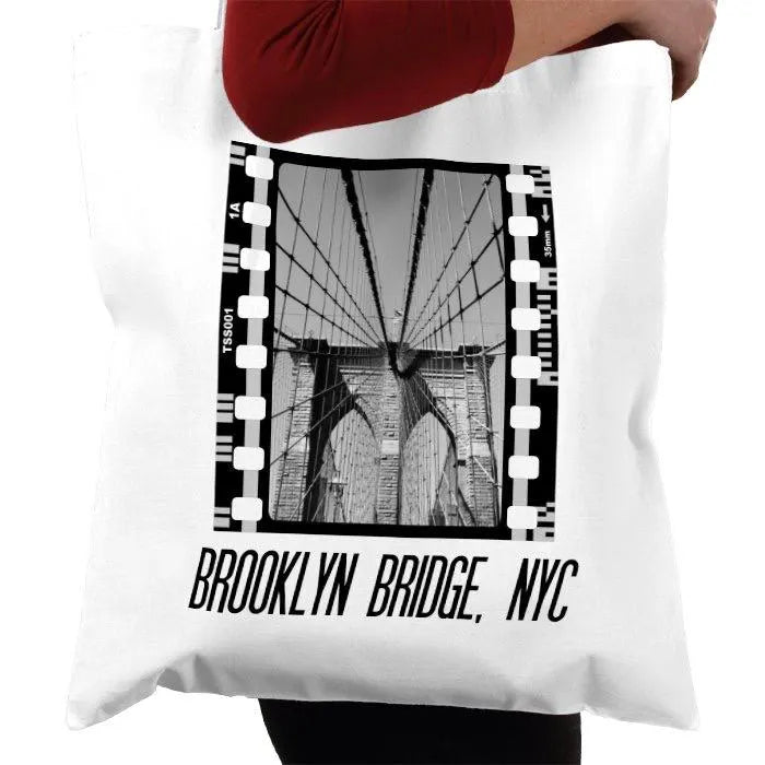 Brooklyn Bridge New York City, NYC, Photography Film, Tote Bag