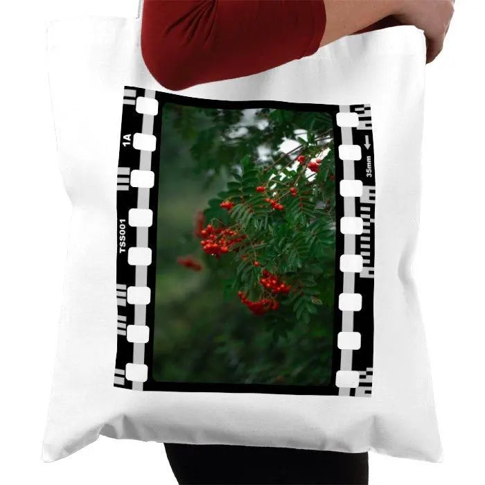 Red Tree, Nature, Berry Tree, Photography Film, Tote Bag