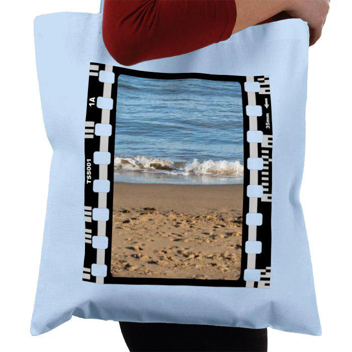 Beach Summer Sand and Sea, Holiday, Photography Film, Tote Bag