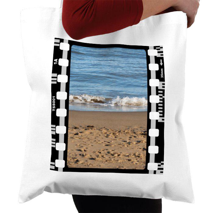 Beach Summer Sand and Sea, Holiday, Photography Film, Tote Bag