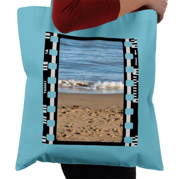 Beach Summer Sand and Sea, Holiday, Photography Film, Tote Bag