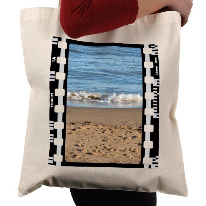 Beach Summer Sand and Sea, Holiday, Photography Film, Tote Bag