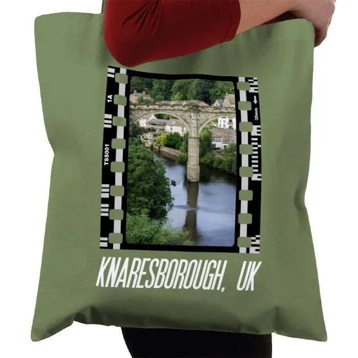 Knaresborough, Yorkshire Viaduct, England UK, Photography Film, Tote Bag