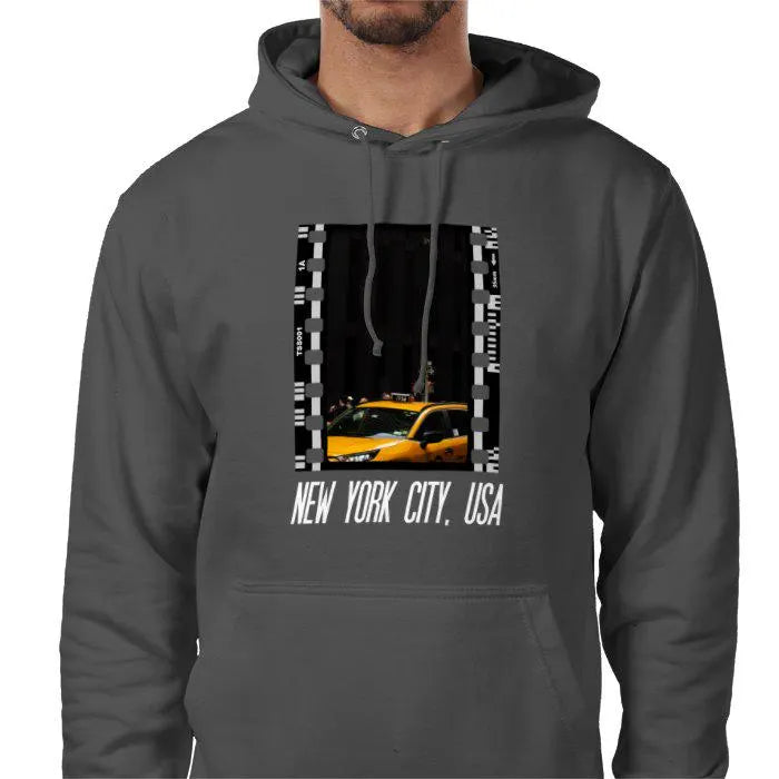 New York CityLife, Unisex College Hoodie, Photography Film Travel Jumper, Original Image