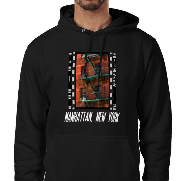 Manhattan New York USA, Unisex College Hoodie, Photography Film Travel Jumper, Original Image