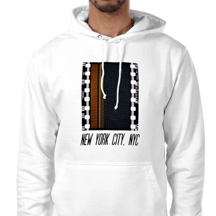 New York City Architecture, USA, Unisex College Hoodie, Photography Film Travel Jumper, Original Image