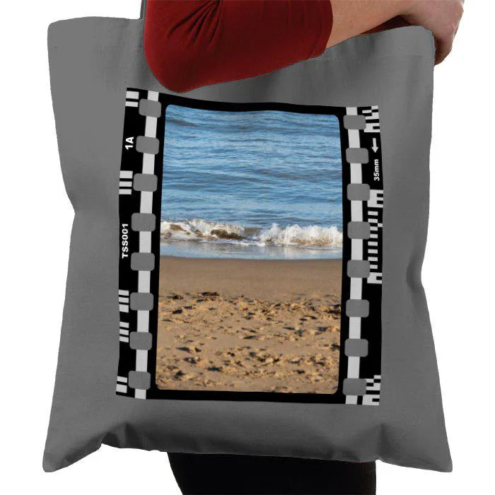 Beach Summer Sand and Sea, Holiday, Photography Film, Tote Bag